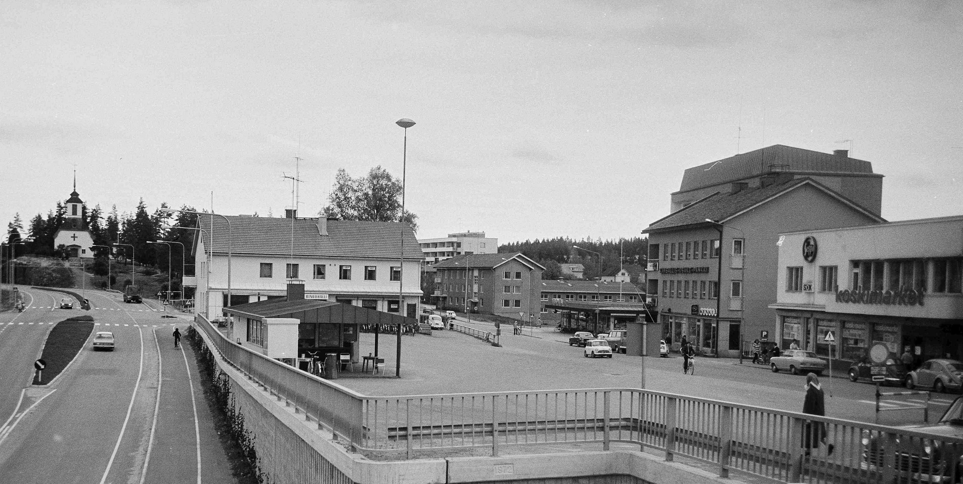 Kuvassa Jämsänkoskea 1960-luvulla.