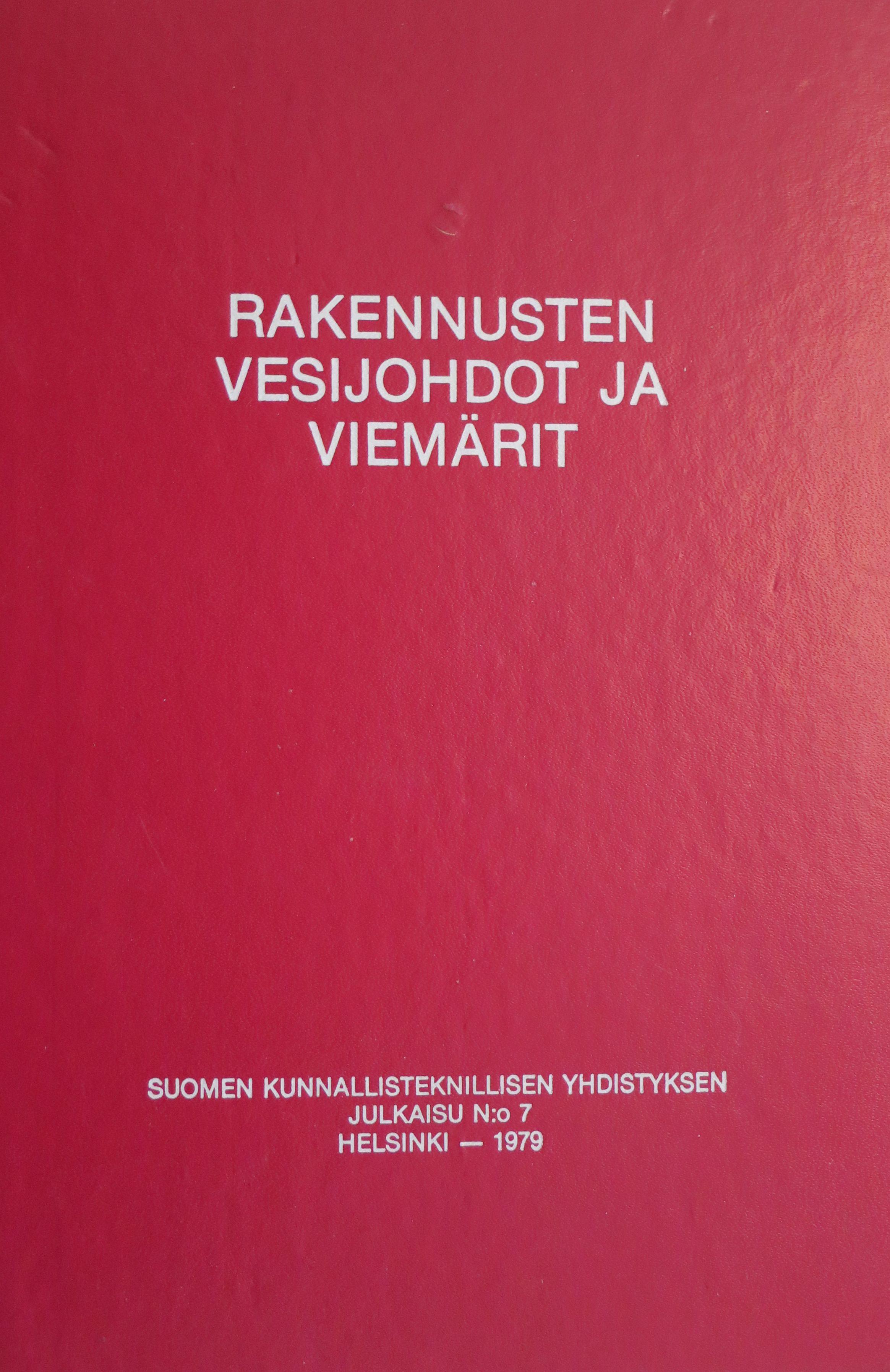 Kuvassa RVV-kirja 1979.